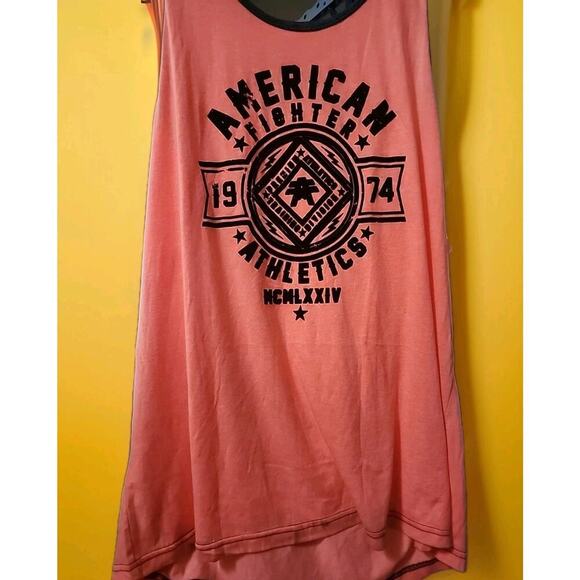 NWT American Fighter Orange Heather Tank Chestnut Premium XL Affliction CR10 - Picture 2 of 6